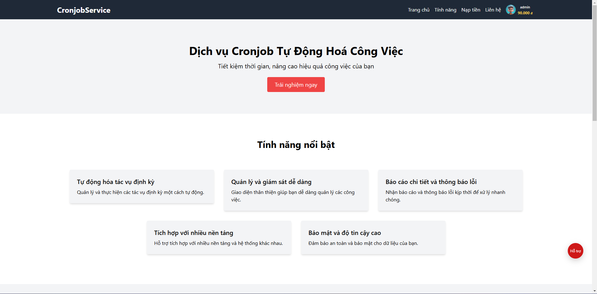 Code Chạy Cron Con
